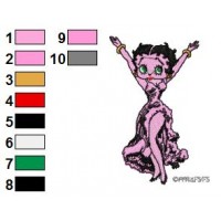 Betty Boop Embroidery Design 23